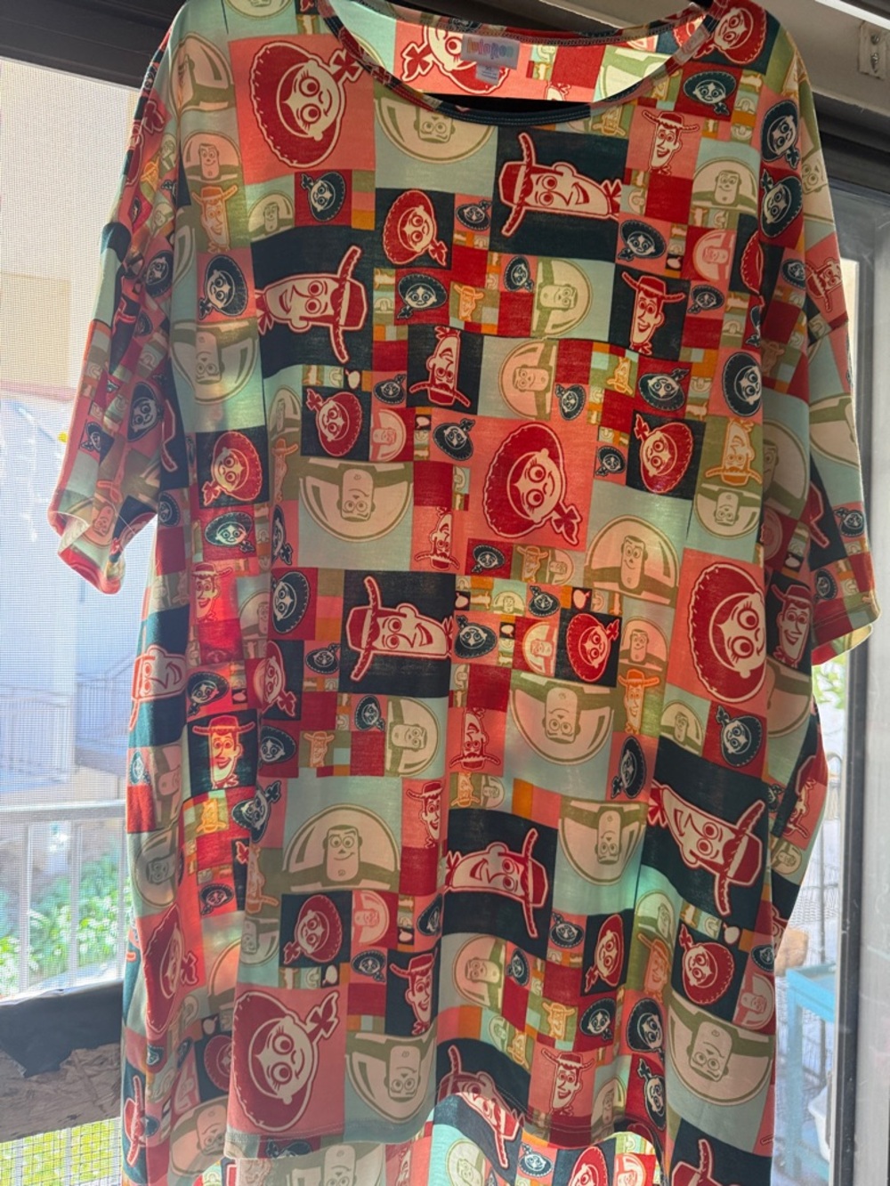 Disney LuLaRoe Women's Maxi Dress in Red, Teal, Black and Cream